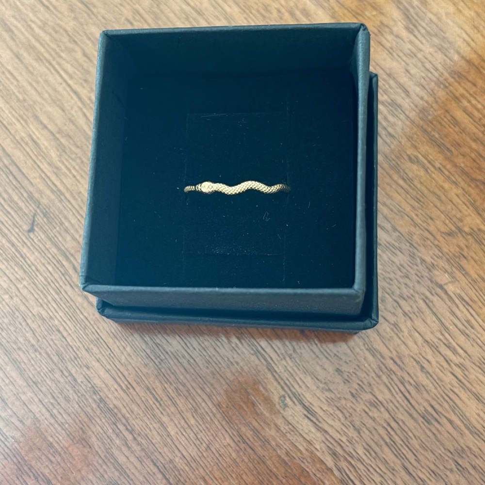 Catbird Sylvie Gold Snake Stacking Ring 7 - Picture 5 of 5